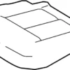Front Seat Cushion Trim Assembly, Right - Infiniti (87320-5NB8C) 9 Front Seat Cushion Trim Assembly, Right - Infiniti (87320-5NB8C)