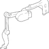 Rear Height Sensor Assembly - Infiniti (53820-1MA0A) 8 Rear Height Sensor Assembly - Infiniti (53820-1MA0A)