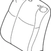 Seat Back Cushion Cover - Infiniti (87670-4AN4C) 3 Seat Back Cushion Cover - Infiniti (87670-4AN4C)