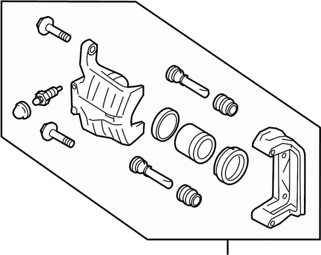 Disc Brake Caliper - Infiniti (44001-1BN0A) 1 Disc Brake Caliper - Infiniti (44001-1BN0A)