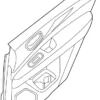 Rear Door Finisher Assembly, Left - Infiniti (829A1-9NT2D) 6 Rear Door Finisher Assembly, Left - Infiniti (829A1-9NT2D)