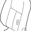 Front Seat Back Assembly, Left - Infiniti (87650-9NF2B) 7 Front Seat Back Assembly, Left - Infiniti (87650-9NF2B)