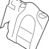 Seat Back Cushion Cover - Infiniti (88670-5DC1B) 7 Seat Back Cushion Cover - Infiniti (88670-5DC1B)