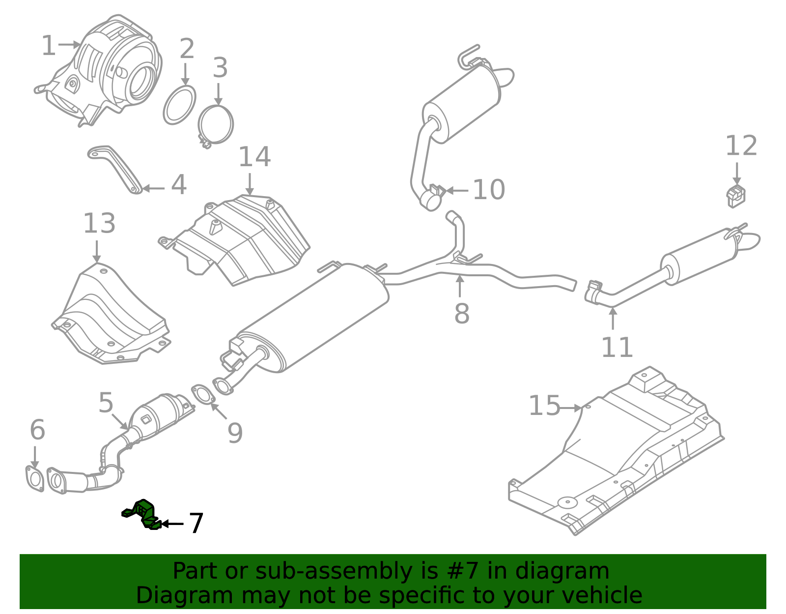 Exhaust System Hanger - Infiniti (206116CA0A) 2 Exhaust System Hanger - Infiniti (206116CA0A)