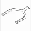 Exhaust Crossover Pipe - Infiniti (20020JL00B)