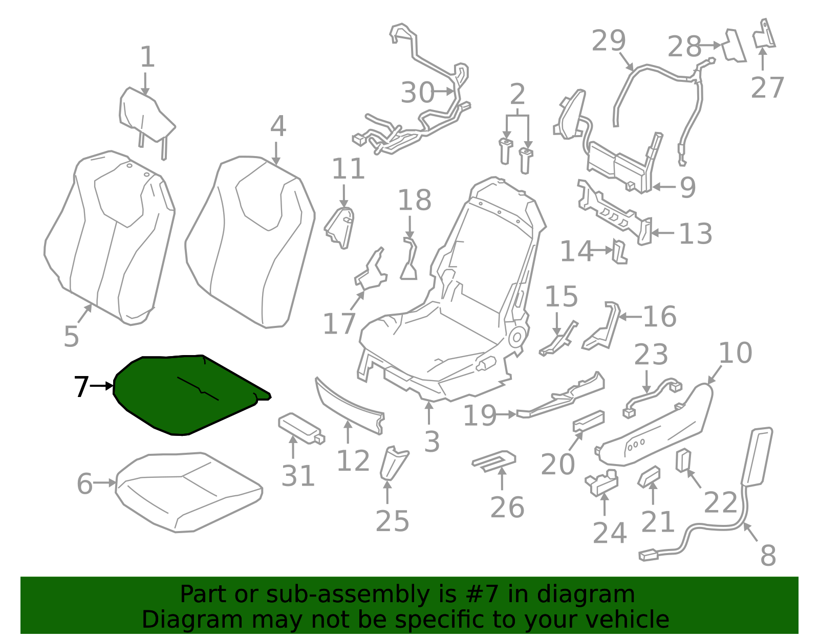 Cushion Cover - Infiniti (87370-5CA1A) 3 Cushion Cover - Infiniti (87370-5CA1A)