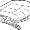 Front Seat Cushion Complete, Right - Infiniti (873A2-EH48B) 6 Front Seat Cushion Complete, Right - Infiniti (873A2-EH48B)