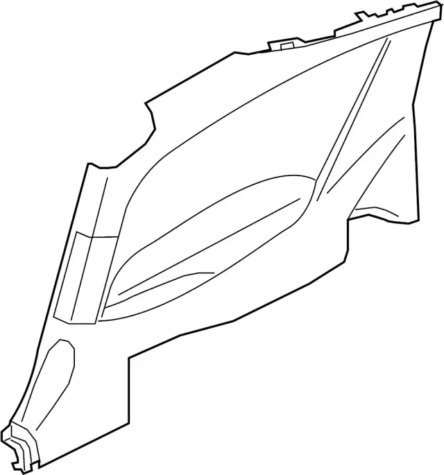 Interior Quarter Panel Trim Panel - Infiniti (76901-5CN1D) 1 Interior Quarter Panel Trim Panel - Infiniti (76901-5CN1D)