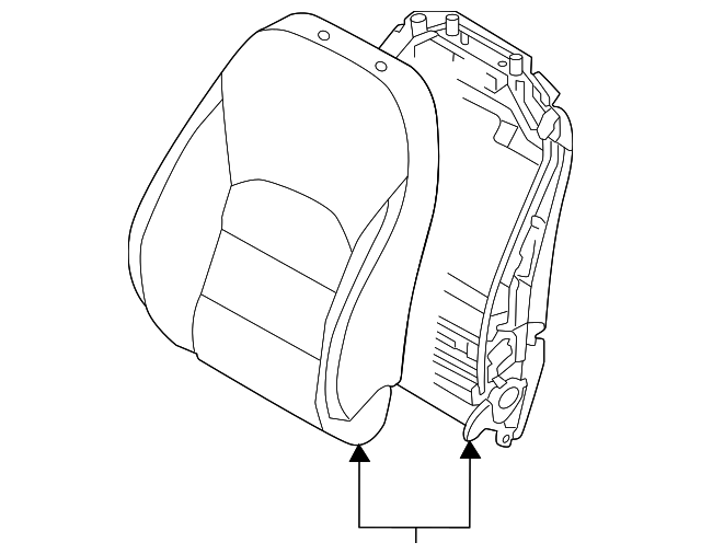 Seat Back Assembly - Infiniti (87600-5VH1E) 1 Seat Back Assembly - Infiniti (87600-5VH1E)