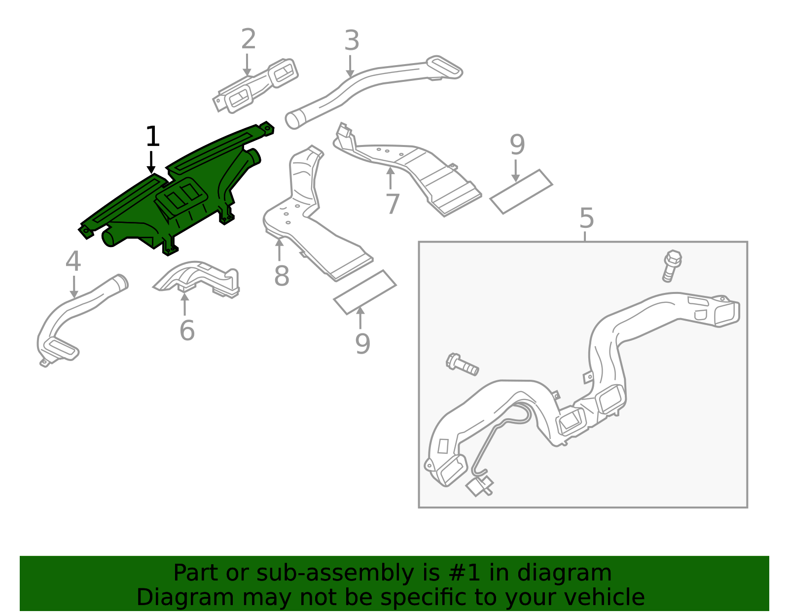 Defroster Nozzle - Infiniti (27800-1ME0A) 3 Defroster Nozzle - Infiniti (27800-1ME0A)