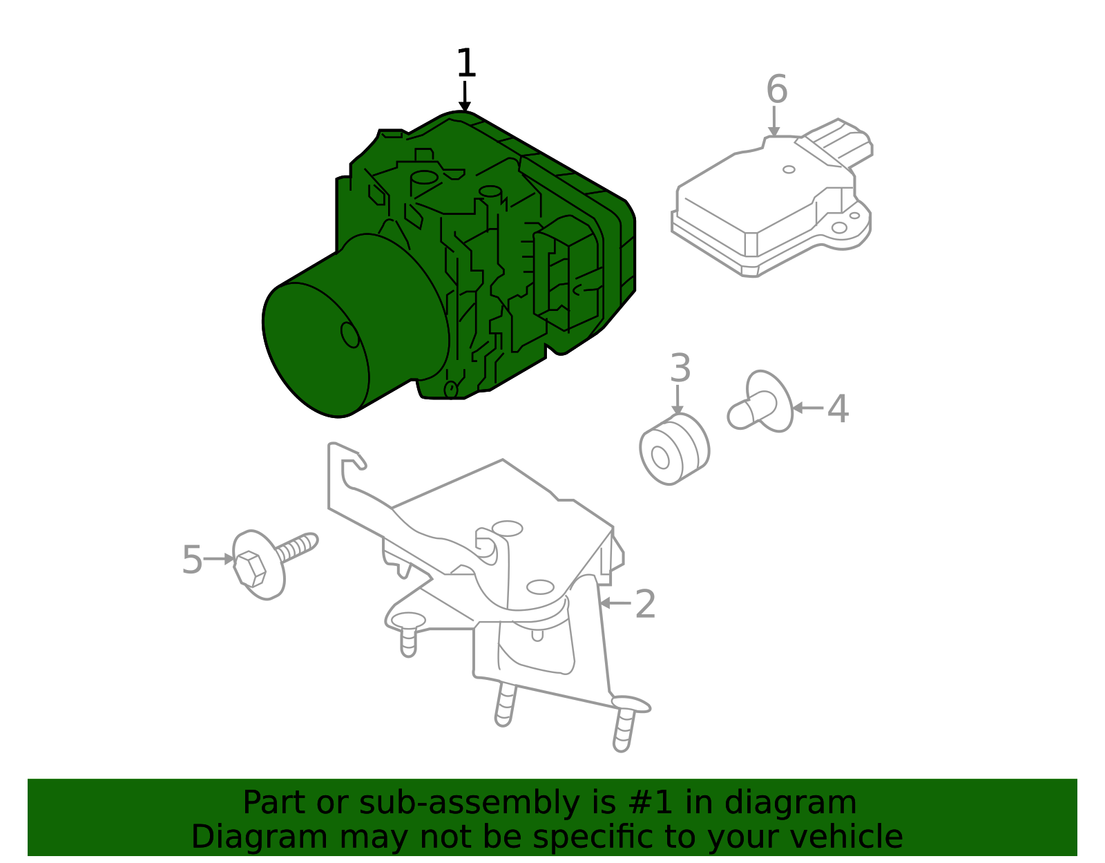 ABS Hydraulic Assembly - Infiniti (47660-3WL4A) 3 ABS Hydraulic Assembly - Infiniti (47660-3WL4A)