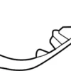 Rear Door Armrest Finisher, Left - Infiniti (82949-5DA0A) 6 Rear Door Armrest Finisher, Left - Infiniti (82949-5DA0A)