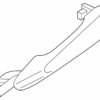 Exterior Door Handle - Infiniti (80640-6SA2B)