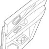 Rear Door Trim Module, Right - Infiniti (829A0-6SB3B)
