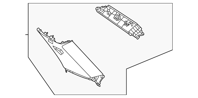 Body C-Pillar Trim Panel - Infiniti (76935-6SA0B) 2 Body C-Pillar Trim Panel - Infiniti (76935-6SA0B)