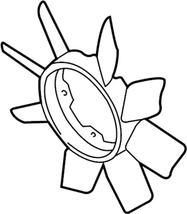 Fan Blade - Infiniti (2106040P0A) 2 Fan Blade - Infiniti (2106040P0A)